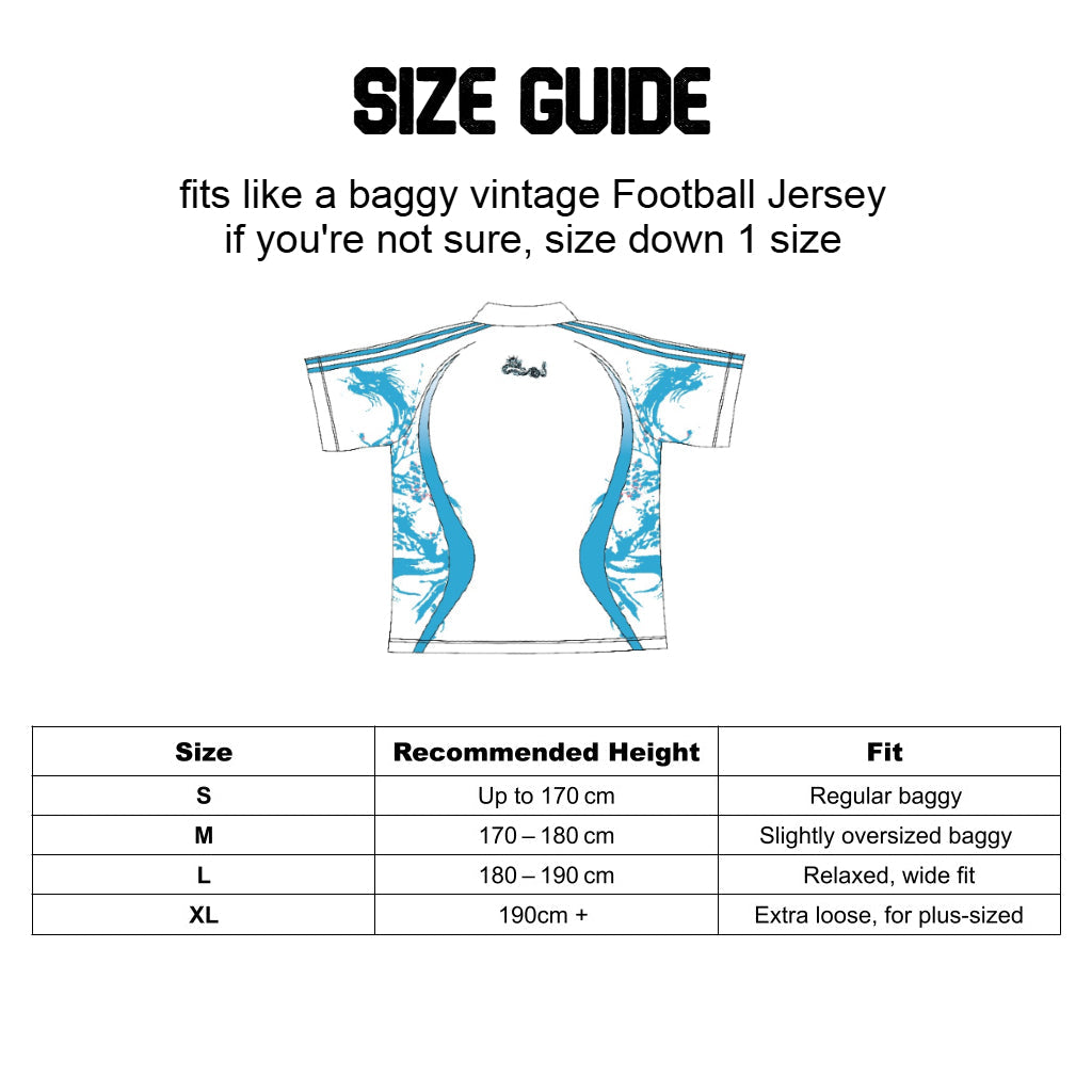 Size Guide Japanese Football Jerseys